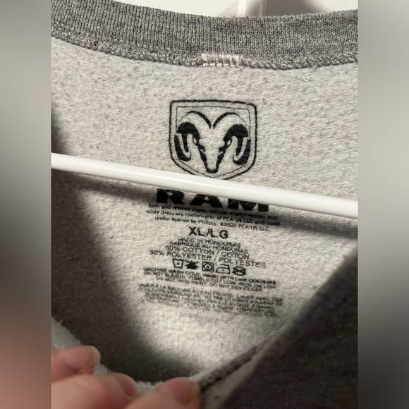 Dodge Ram Laramie Grey Crewneck Sweatshirt - Picture 3 of 4